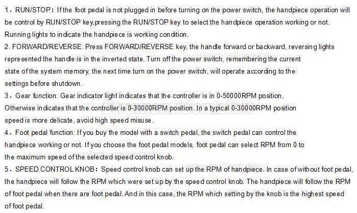 JTT BLDC Micromotile Brushless+ Micromotore manipolo30-50K RPM /HP65